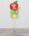 Back to School Apple Confetti Balloon Bouquet, 7 Balloons, sold by Balloon Expert