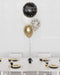 Black And Gold - Bonne Retraite Foil Confetti Balloon Bouquet 4 Balloons Bouquets